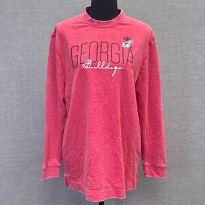 Champion Georgia Bulldogs Womens Long Sleeve Crewneck T-Shirt Size M